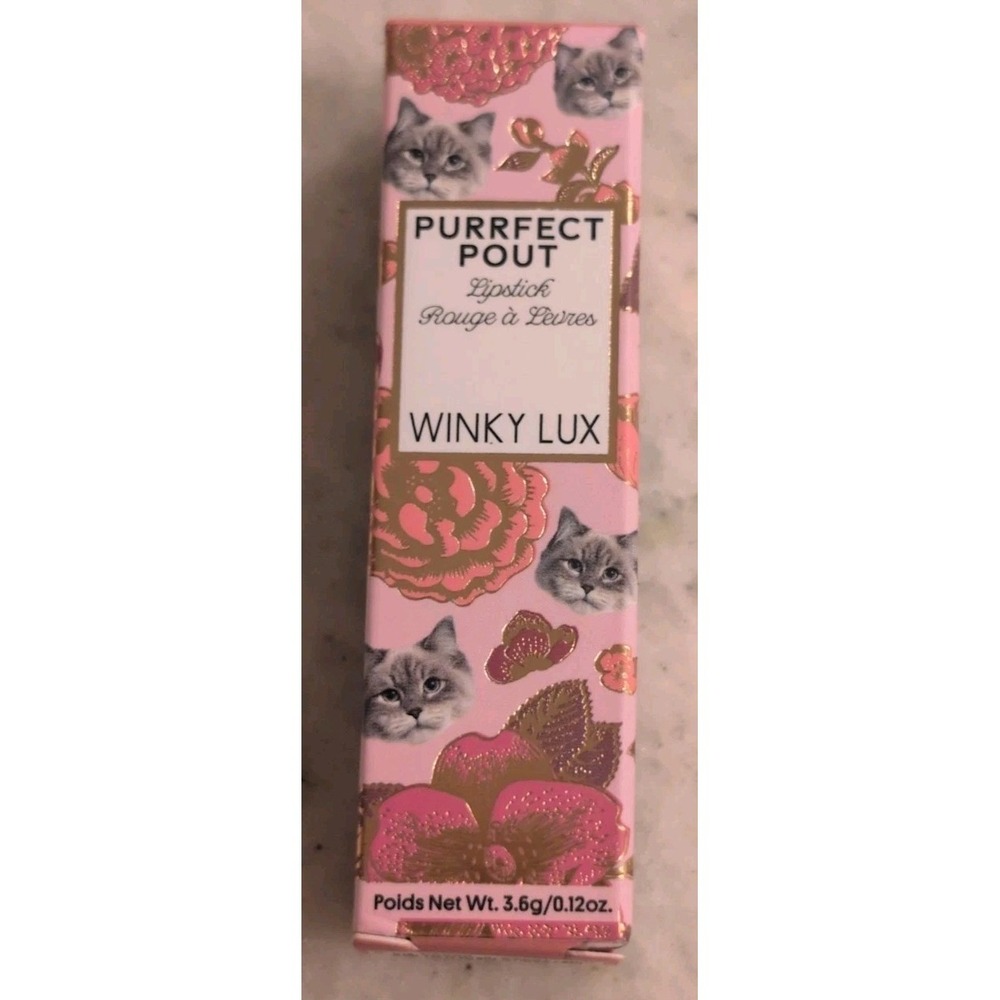 Winky Lux Purrfect Pout Sheer Lipstick - Shade Pawsh (Sheer Nude)  0.13 oz New